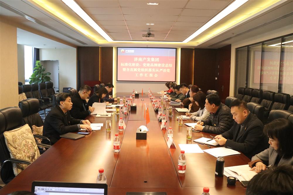 集團黨委召開黨組織標準化建設(shè)、 黨建品牌建設(shè)活動總結(jié)暨各直屬黨組織落實從嚴治黨工作匯報會議